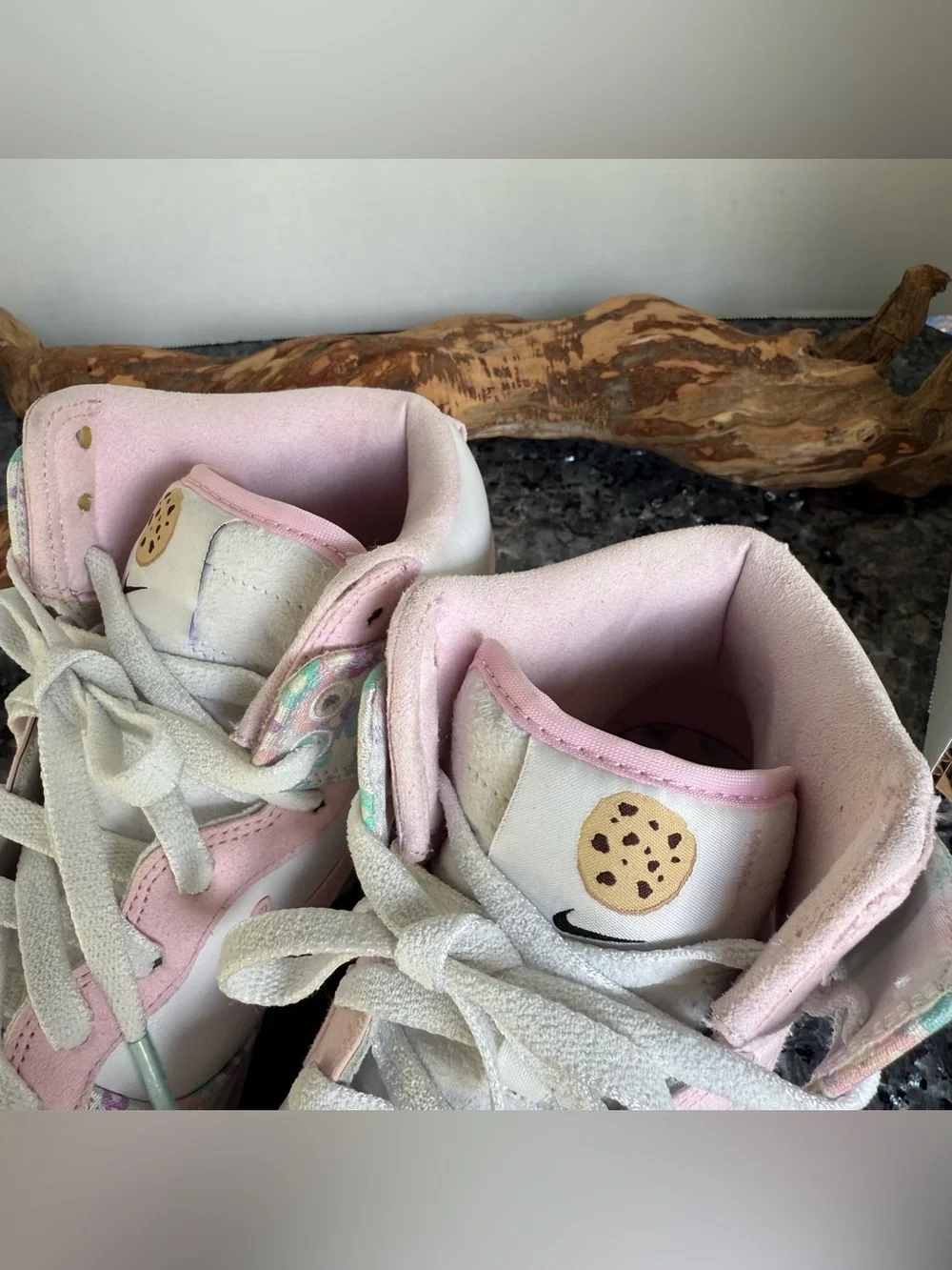 Nike x Doernbecher XIX Dunk High 'White Pink' size 11, cookie sneaker